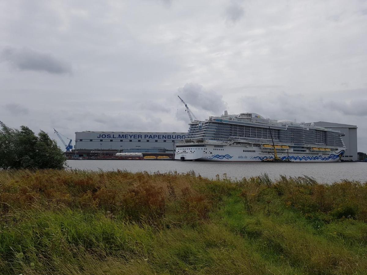 Idyllisches Ferienhaus Naehe Meyer Werft Papenburg Exterior photo